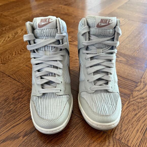 Rare Nike Dunk High Sky Hi Light Bone Metallic Red Bronze Sneaker Sz 5.5 - Picture 7 of 12